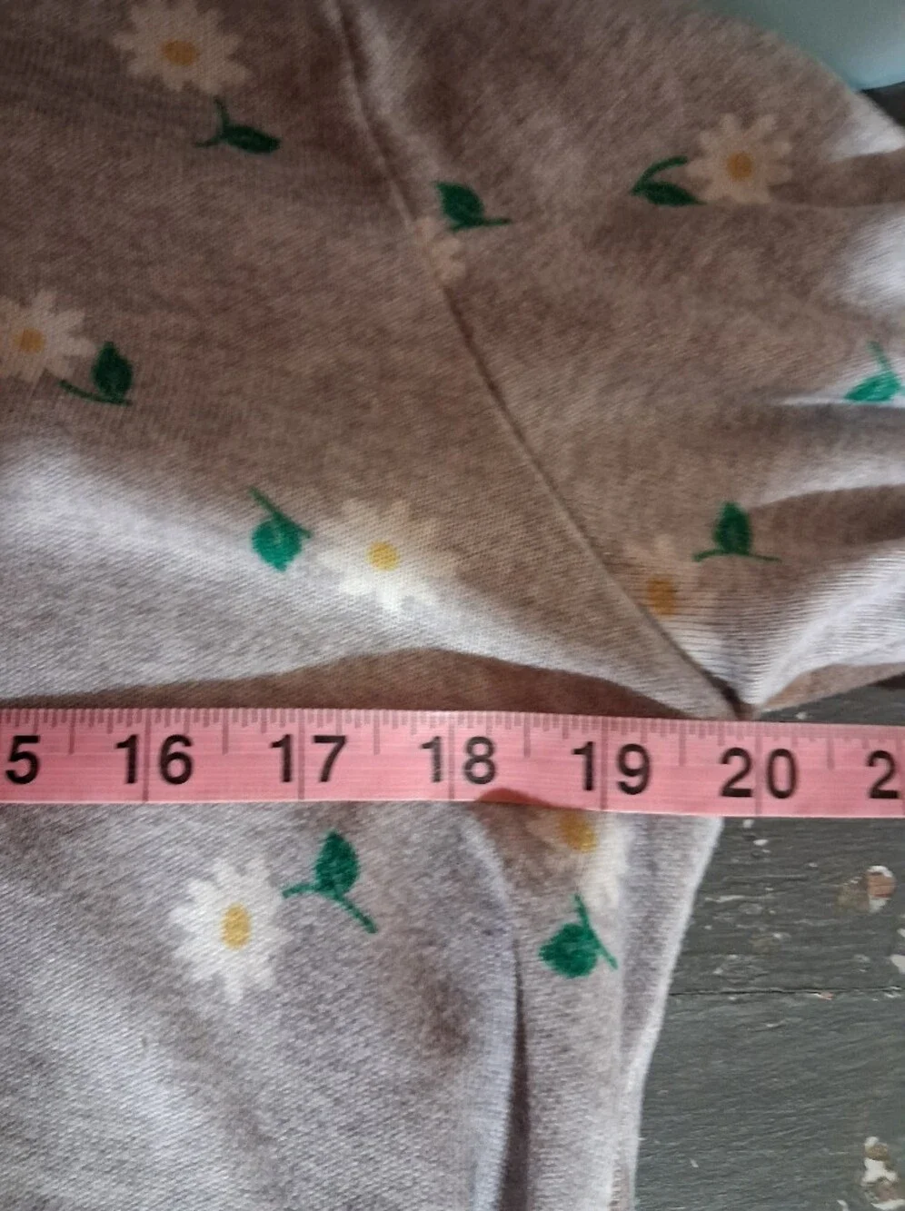 kate spade Gray Floral Sweatshirt with White Daisies